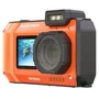 AgfaPhoto Realishot WP9500 Cámara Compacta Resistente al Agua, 5K Ultra HD 24 MP, Sensor CMOS, 18x Zoom Digital, Color Naranja